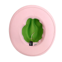 Cargar imagen en el visor de la galería, AKA Sorority Pink Green Top Fedora Pearl Hat Women
