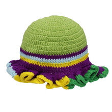 Cargar imagen en el visor de la galería, Lime Crochet Multicolor Ruffle Bucket Hat Women
