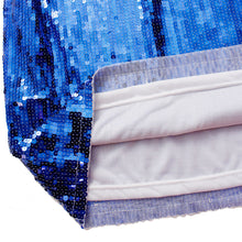 Load image into Gallery viewer, ZPB Sorority Blue and White Sequin Jersey Shirt
