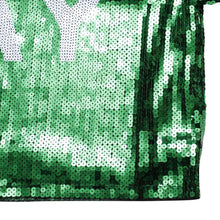 Cargar imagen en el visor de la galería, Jersey AKA Green White Sequin GAME DAY Crop Top

