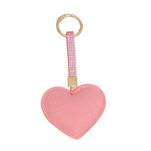 Cargar imagen en el visor de la galería, Handbag Clip Gleaming Pink Heart Padded Charm
