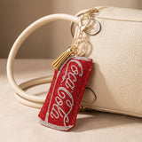 Keychain Red Coca Cola Sparkle Purse Charm