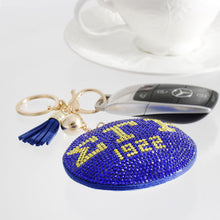 Cargar imagen en el visor de la galería, Blue Gold Padded Sorority Keychain
