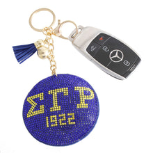 Cargar imagen en el visor de la galería, Blue Gold Padded Sorority Keychain
