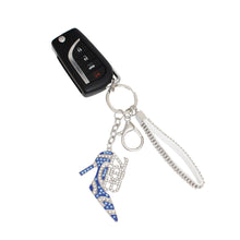 Cargar imagen en el visor de la galería, Keychain Zeta ZPB Sorority Blue Heel for Women
