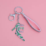Keychain AKA Sorority Pink Green Heel for Women