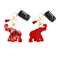 Cargar imagen en el visor de la galería, DST Sorority Elephant Red Padded Keychain
