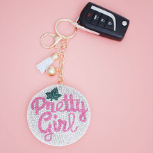 Cargar imagen en el visor de la galería, AKA Sorority Clear Pretty Girl Padded Keychain
