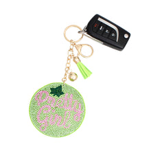Cargar imagen en el visor de la galería, AKA Sorority Green Pretty Girl Padded Keychain
