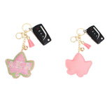 AKA Sorority Pink Ivy Padded Keychain