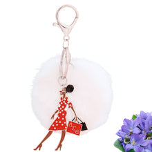 Cargar imagen en el visor de la galería, DST Sorority Glam Gal Pom Pom Keychain Women
