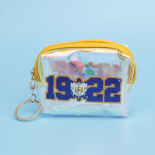 Cargar imagen en el visor de la galería, SGRHO Sorority Iridescent Zipper Pouch Keychain
