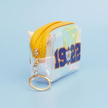 Cargar imagen en el visor de la galería, SGRHO Sorority Iridescent Zipper Pouch Keychain
