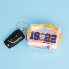 Cargar imagen en el visor de la galería, SGRHO Sorority Iridescent Zipper Pouch Keychain
