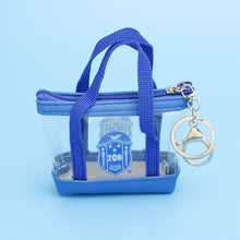 Cargar imagen en el visor de la galería, ZPB Sorority Mini Tote Zipper Pouch Keychain Clip
