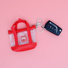 Load image into Gallery viewer, DST Sorority Mini Tote Zipper Pouch Keychain Clip
