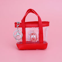 Load image into Gallery viewer, DST Sorority Mini Tote Zipper Pouch Keychain Clip
