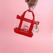 Load image into Gallery viewer, DST Sorority Mini Tote Zipper Pouch Keychain Clip
