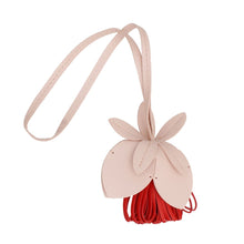 Cargar imagen en el visor de la galería, Bag Charm Pink Leather Flower Long Bag Accessory
