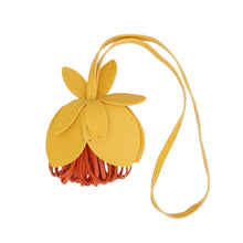 Cargar imagen en el visor de la galería, Bag Charm Yellow Leather Flower Long Bag Accessory
