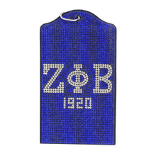 Load image into Gallery viewer, ZPB Blue Sparkling Sorority Pride ID Badge Holder
