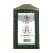 Load image into Gallery viewer, AKA Green Sparkle Sorority Pride ID Badge Holder
