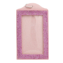 Load image into Gallery viewer, AKA Pink Sparkle Sorority Pride ID Badge Holder
