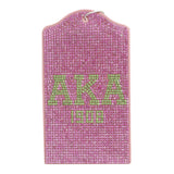 AKA Pink Sparkle Sorority Pride ID Badge Holder