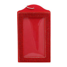 Load image into Gallery viewer, DST Red Sparkle Sorority Pride ID Badge Holder
