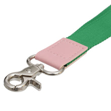 Load image into Gallery viewer, AKA Green Canvas Lanyard ID Badge Clip Women
