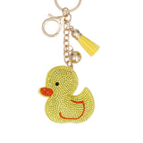 Keychain Cute Yellow Ducky Rhinestone Bag Charm