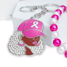 Cargar imagen en el visor de la galería, Breast Cancer Supportive Sister Silver Keychain
