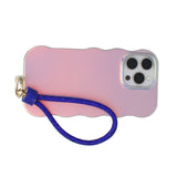 Rhinestone Phone Wrist Strap Blue Bling Accessory