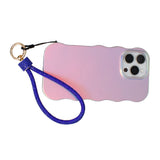 Rhinestone Phone Wrist Strap Blue Bling Accessory