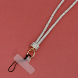 Rhinestone Long Phone Strap Clear Bling Lanyard