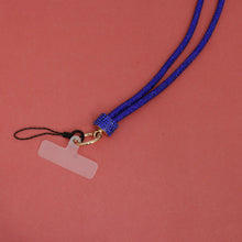 Load image into Gallery viewer, Rhinestone Long Phone Strap Blue Bling Lanyard
