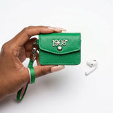 AKA Green 1908 Earbud Mini Snap Case with Clip