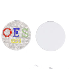 Cargar imagen en el visor de la galería, OES Sorority White Bling Mirror Compact
