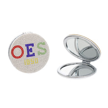 Cargar imagen en el visor de la galería, OES Sorority White Bling Mirror Compact
