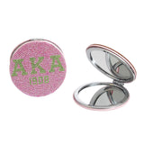 AKA Sorority Pink Bling Mirror Compact