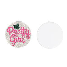 Load image into Gallery viewer, AKA Sorority Clear Pretty Girl Mirror Compact
