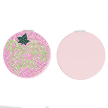 Load image into Gallery viewer, AKA Sorority Pink Pretty Girl Mirror Compact
