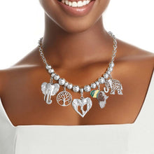 Cargar imagen en el visor de la galería, Silver African Elephant Charm Chain

