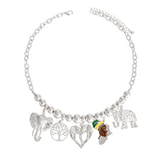 Cargar imagen en el visor de la galería, Silver African Elephant Charm Chain
