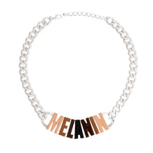 Cargar imagen en el visor de la galería, MELANIN Silver Chain Choker
