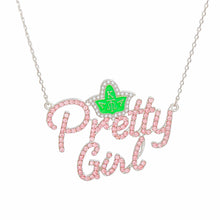 Cargar imagen en el visor de la galería, AKA Pretty Girl Pink Pendant Necklace Women
