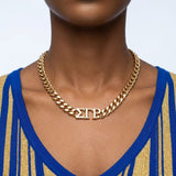 SGRHO Sorority Gold Chain Greek Letter Necklace