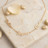Delta Sigma Theta Gold Script Chain Necklace