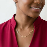 Delta Sigma Theta Gold Script Chain Necklace