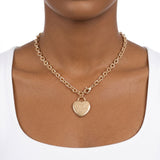 AKA Gold 1908 Legacy Heart Lock Chain Necklace